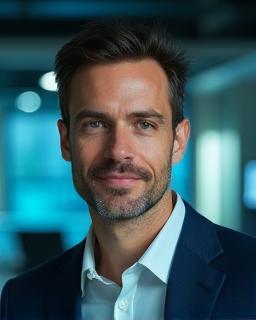CTO portrait with tech-focused expression
