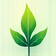 Green energy leaf icon representing sustainability