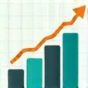 Icon showing scalable bars representing growth