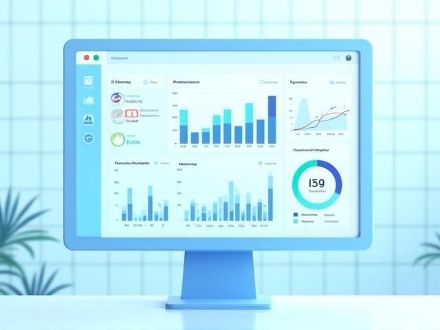 Energy consumption monitoring dashboard showing charts and data